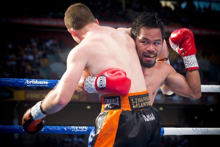 CONTROVERSY IN BRISBANE. Manny Pacquiao loses a debatable decision over Jeff Horn in Brisbane. Photo by Patrick Hamilton/AFP 