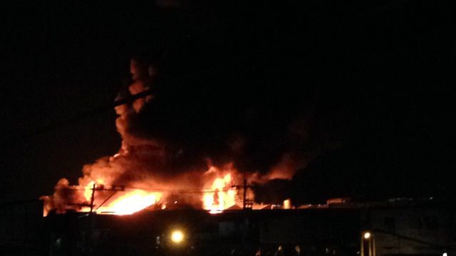 Fire hits warehouse, residences in Pasig City