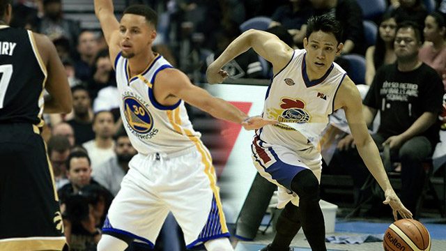 WATCH: PJ Simon bests Steph Curry in obstacle challenge