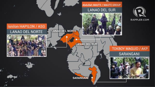  MOVEMENT. Hapilon and members of ASG transfer from their base in Basilan to Central Mindanao, allegedly to scout a future Caliphate, according to PH Defense Secretary Delfin Lorenzana