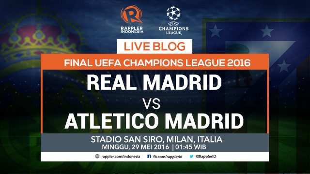 LIVE BLOG: Final Liga Champions 2016 – Real Madrid vs Atletico Madrid