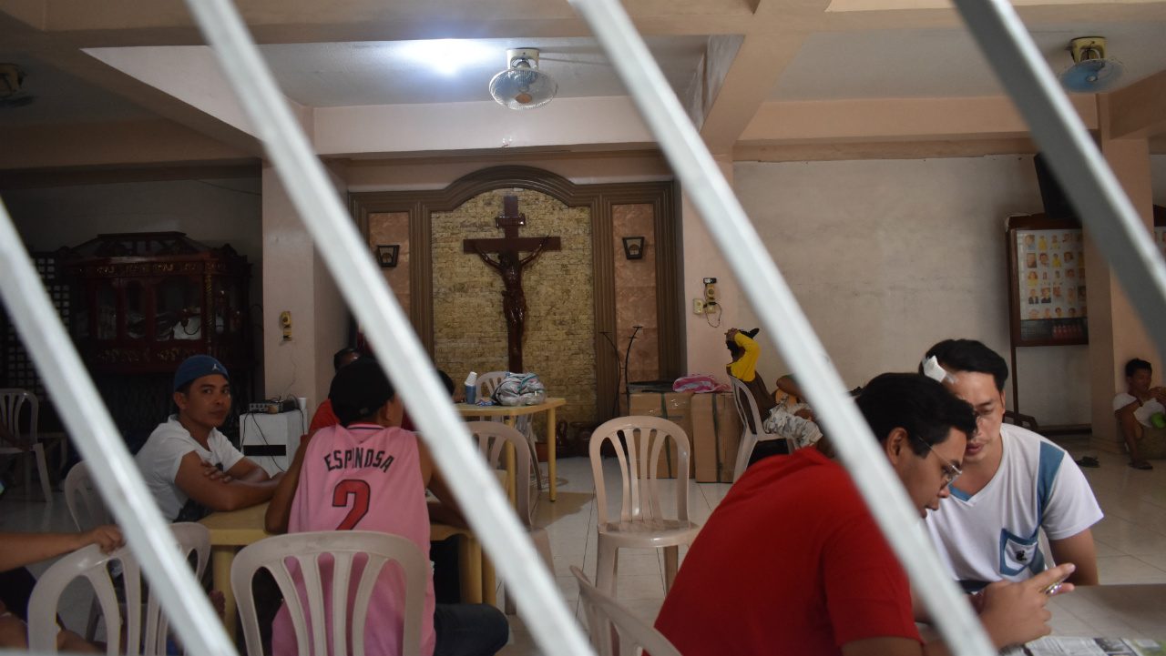 REFUGE. NutriAsia workers were taken in by the Our Lady of Fatima Parish in Marilao, Bulacan.  