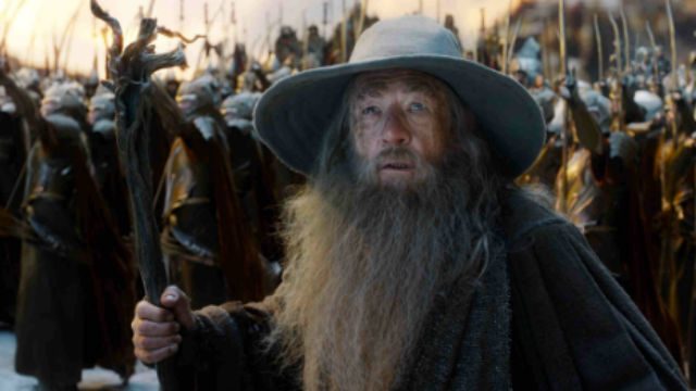 THE BATTLE OF ALL BATTLES. Gandalf leads the fight against evil in the movie