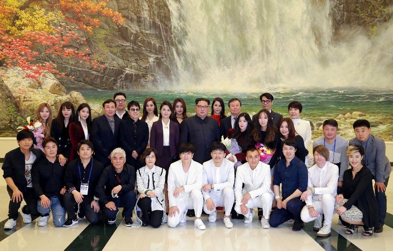 Kim Jong-un attends rare concert by South Korean pop stars
