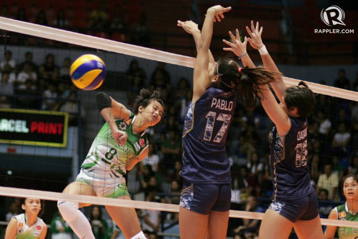 DLSU Lady Spikers dispatch National U in straight sets