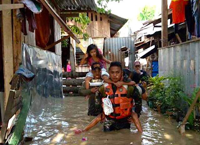 LOOK: Over 200 families evacuated in Davao City due to flooding