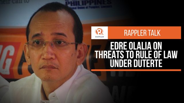 Rappler Talk: Threats to rule of law under Duterte