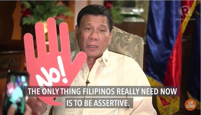 WATCH: Duterte: Say ‘No’ to corruption