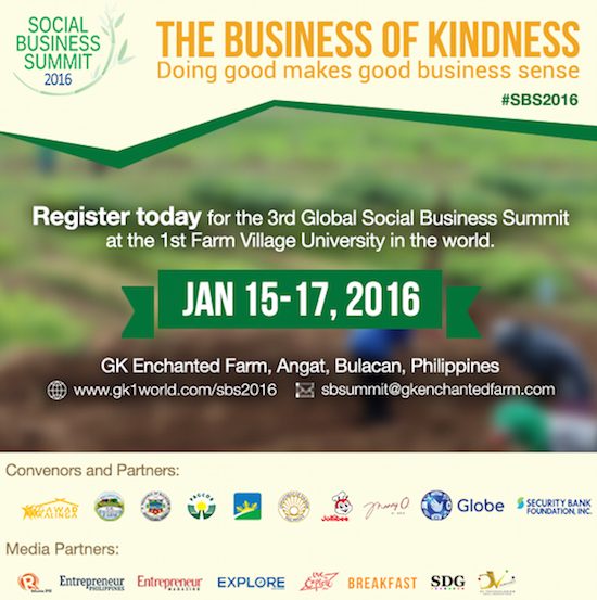 Gawad Kalinga to hold 3rd Global Social Business Summit