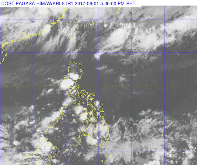Light-moderate rain in Mindanao on Friday