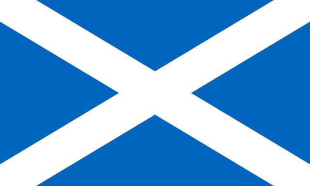 Flag of Scotland. Image from Wikimedia Commons