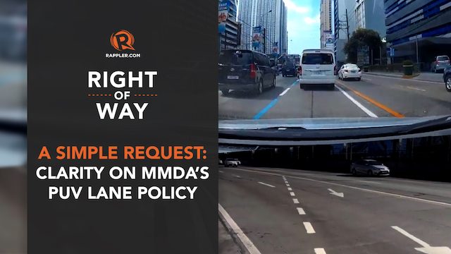 [Right of Way] A simple request: Clarity on MMDA’s PUV lane policy