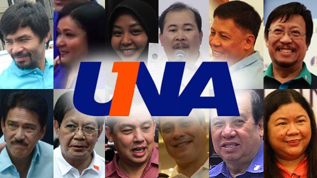 Binay finally completes UNA Senate slate