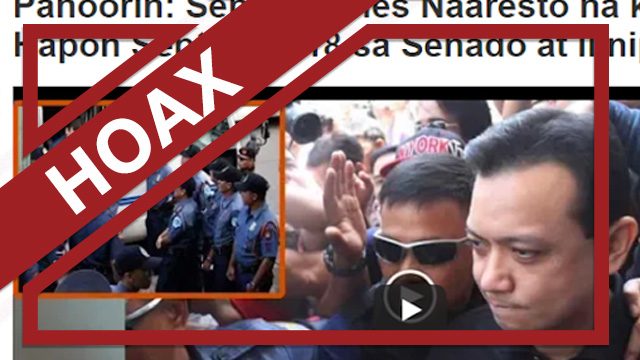 HOAX: Trillanes arrested on September 4