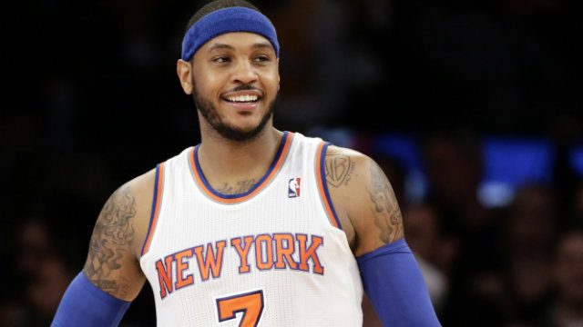 Carmelo Anthony moves into starting spot in tight NBA All-Star vote