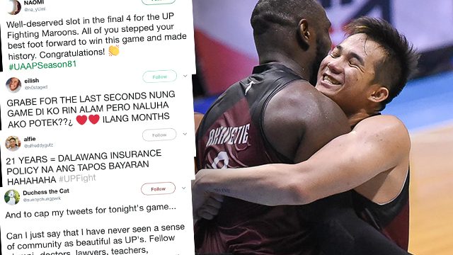 #16Strong: UP fans loud and proud on Twitter after historic UAAP win