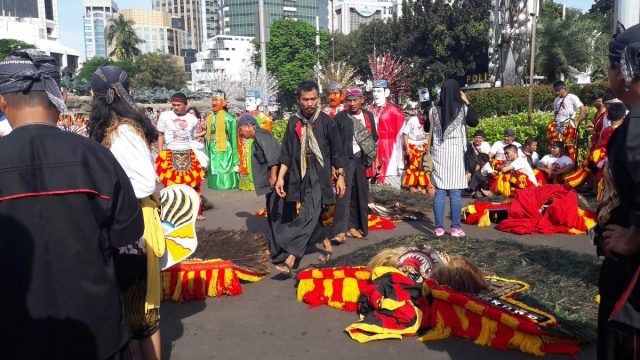 FOTO: Keragaman budaya Indonesia dalam parade Bhinneka Tunggal Ika