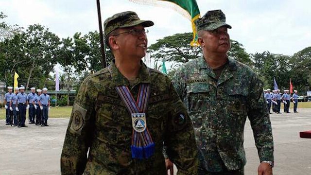 CRITICAL POST. Major General Carlito Galvez Jr assumes leadership of the Armed Forces of the Philippines Western Mindanao Command. Photo by Richard Falcatan/Rappler 