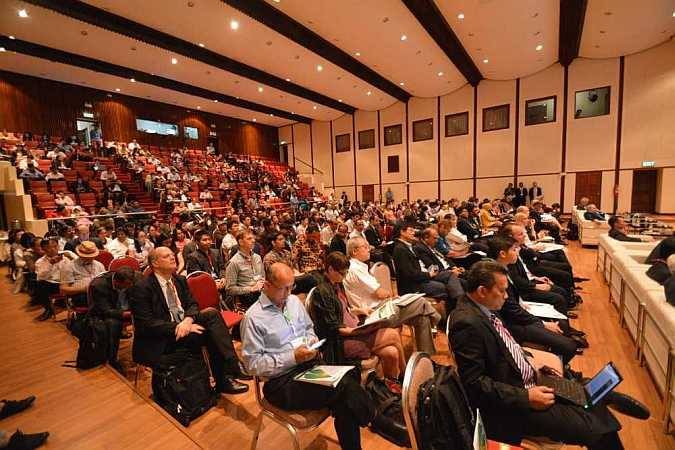 Participants at the opening of the Regional Forum on Climate Change, July 1, 2015. Image courtesy Asian Institute of Technology 