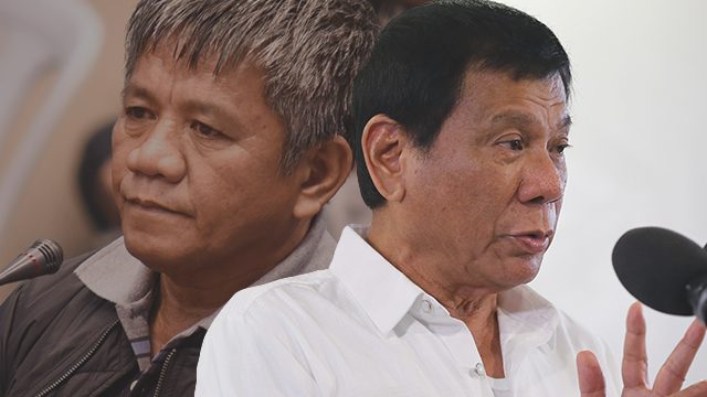 Duterte denies knowing Matobato personally