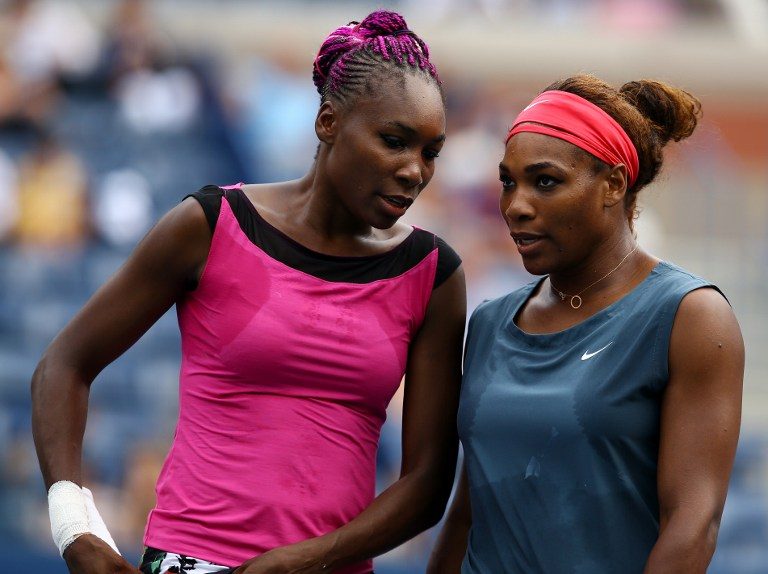 SIBLING RIVALRY. Venus and Serena Williams will clash for a ninth time in a Grand Slam final, with Serena needing just one more title to stand alone in history. Photo by Al Bello/Getty Images/AFP  