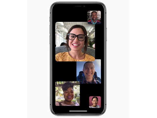 GROUP FACETIME. Promotional image of Group Facetime. Image from Apple. 