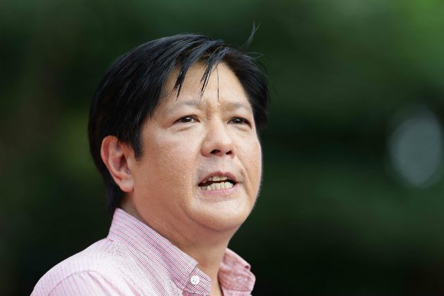Bongbong Marcos rising in VP race, tied with Escudero