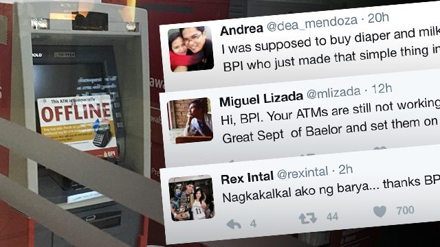 ‘Nagkakalkal ako ng barya’: Clients vent over BPI glitch
