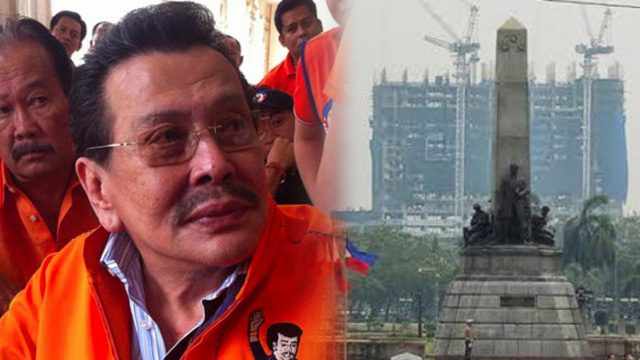 Lim permitted Torre de Manila, Erap says