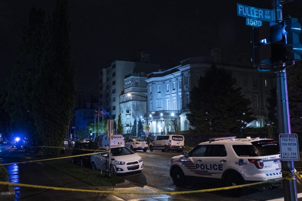 Cuban embassy in Washington DC struck by gunfire; police arrest suspect