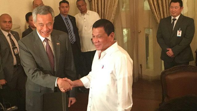 Duterte, Singapore’s Lee agree to fight terrorism, drugs