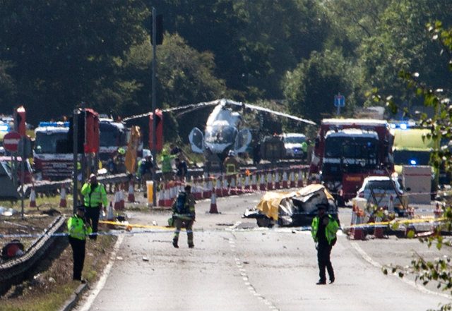 11 likely killed in British air show crash – police