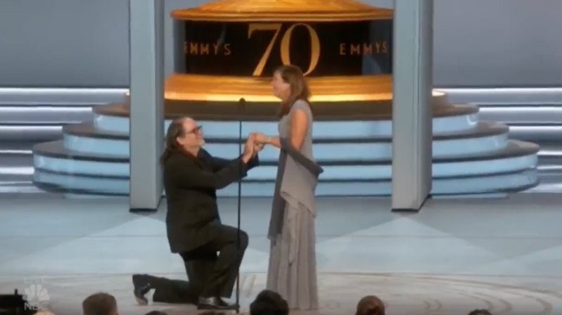 LOOK: Emmy winner Glenn Weiss proposes to girlfriend on live TV