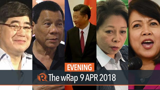 Duterte vs Sereno, La Viña on Nix, Duterte ‘loves’ Xi | Evening wRap
