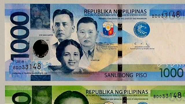 LOOK: New Philippine peso bills with Diokno’s ‘worm-looking’ signature