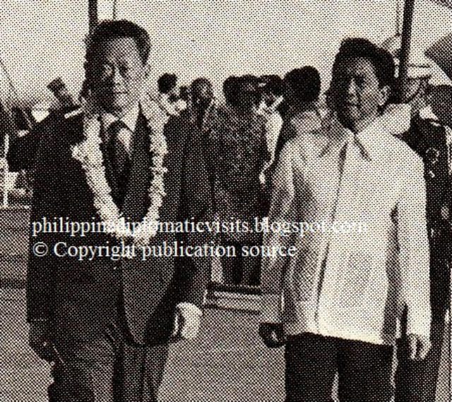 Then Singaporean prime minister Lee Kuan Yew in Manila in January 1974. Photo from Philippinediplomaticvisits.blogspot.com 