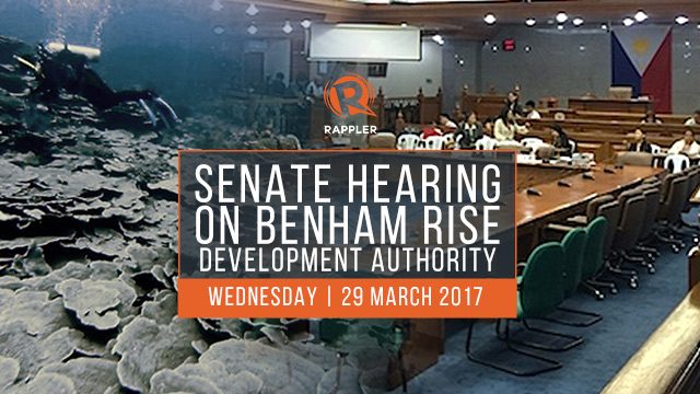 LIVE: Senate hearing on Benham Rise Development Authority