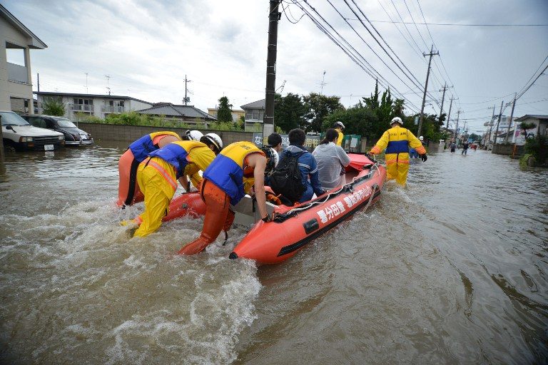 Floods spark evacuations as Japan is deluged
