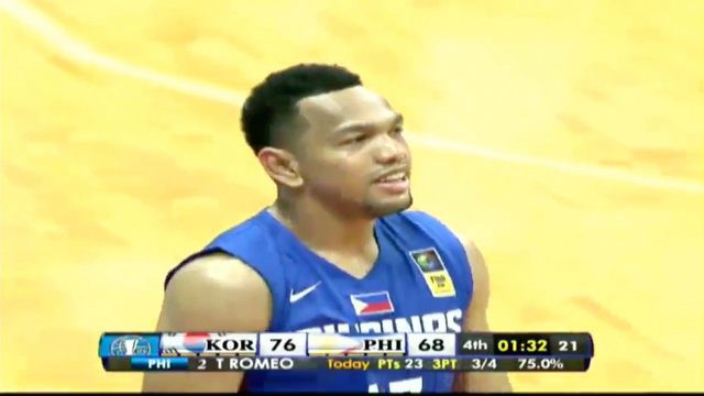 Having Calvin Abueva and Terrence Romeo on the bench simultaneously in the fourth quarter put strain on Jayson Castro. Screenshot from live stream 