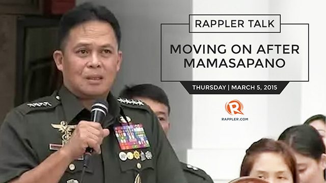 Rappler Talk: Moving on after Mamasapano