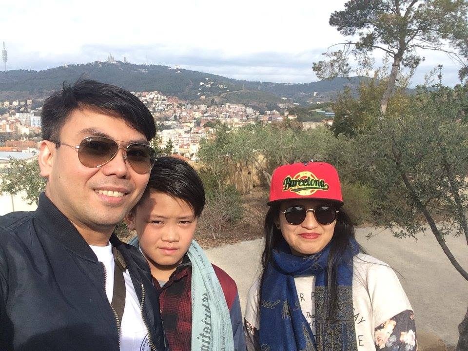 FINANCIAL INDEPENDENCE. Emerjon Regala pose for a photo with his wife and son in Italy. Photo courtesy of Emerjon Regala 