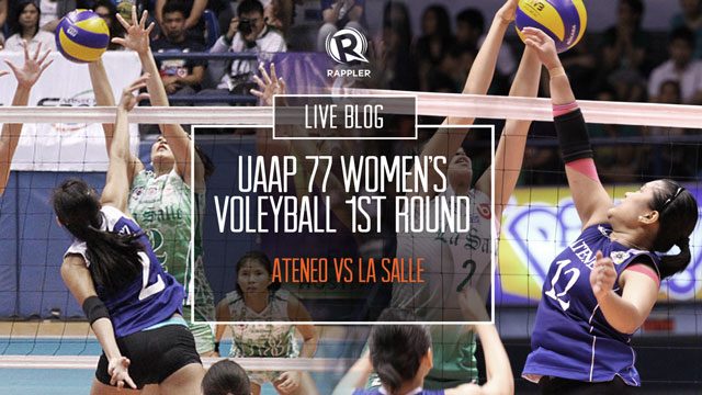 HIGHLIGHTS: Ateneo vs La Salle (UAAP 77 Volleyball 1st round)
