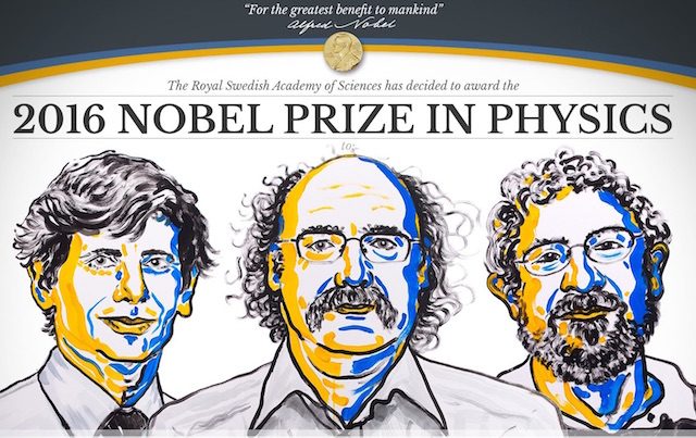 British trio awarded Physics Nobel for work on ‘exotic matter’