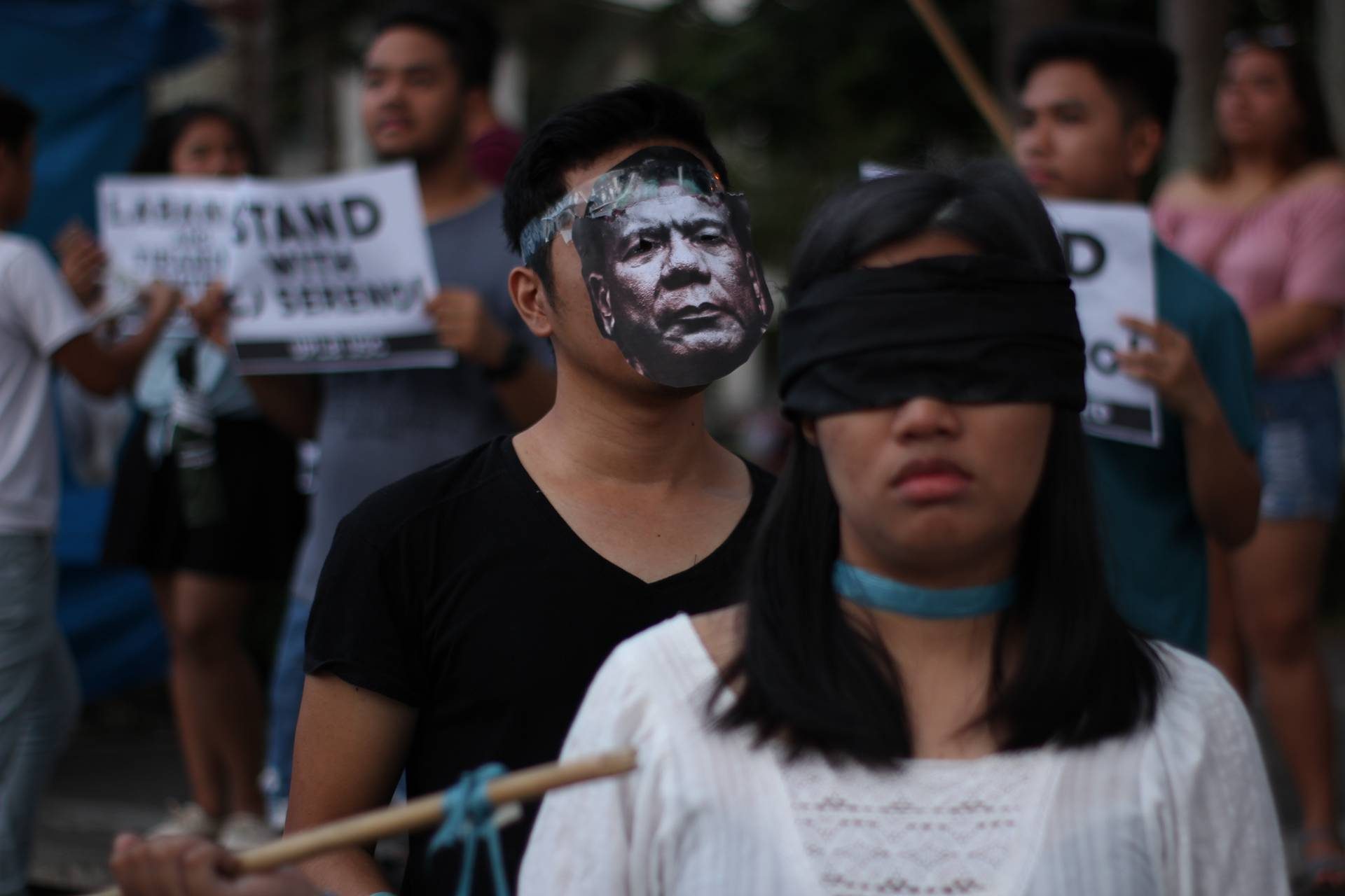 LOOK: UPLB students hold indignation protest against Sereno ouster