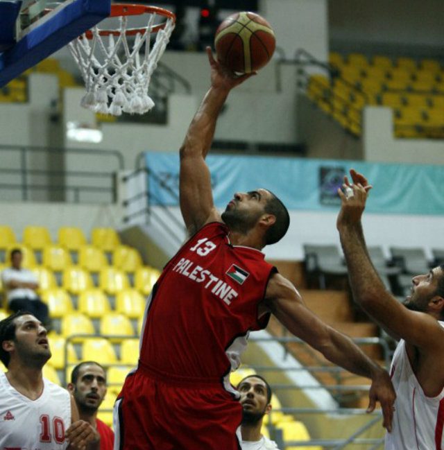 Sani Sakakini is the "heart and soul" of the Palestinian team. Photo by AFP 