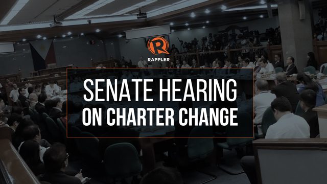 LIVE: Senate hearing on Charter Change