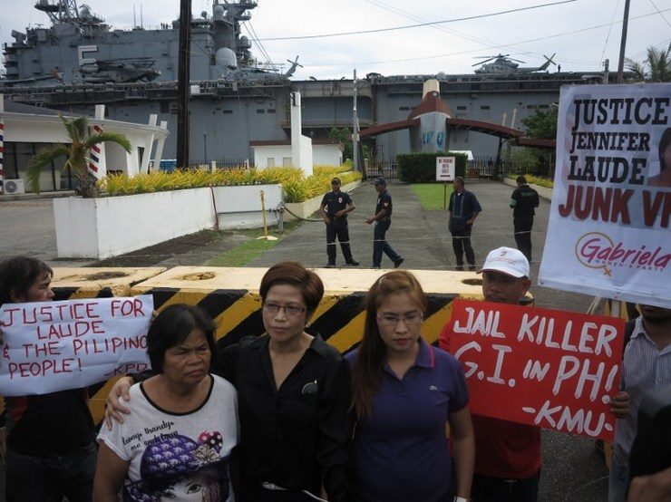 Protest vs Pemberton shuts down Subic gates