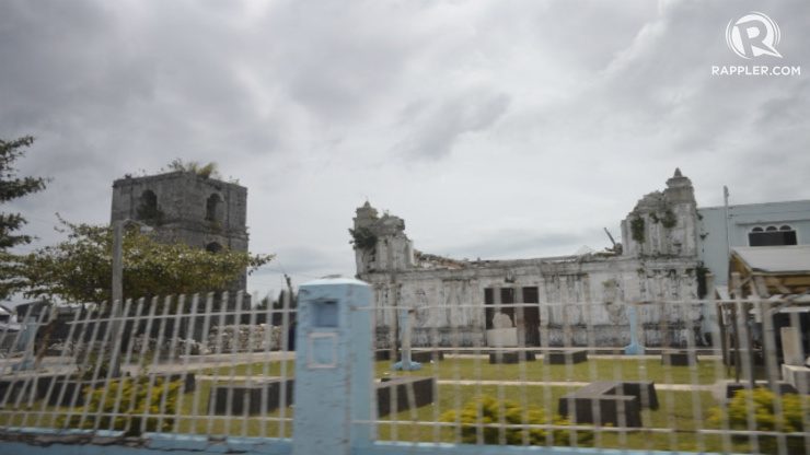 DESTROYED. Historical church of Guiuan destroyed by Typhoon Yolanda.