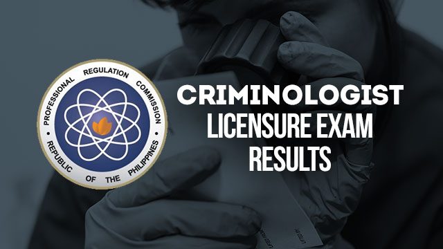 Results: October 2015 Criminologist Licensure Examination