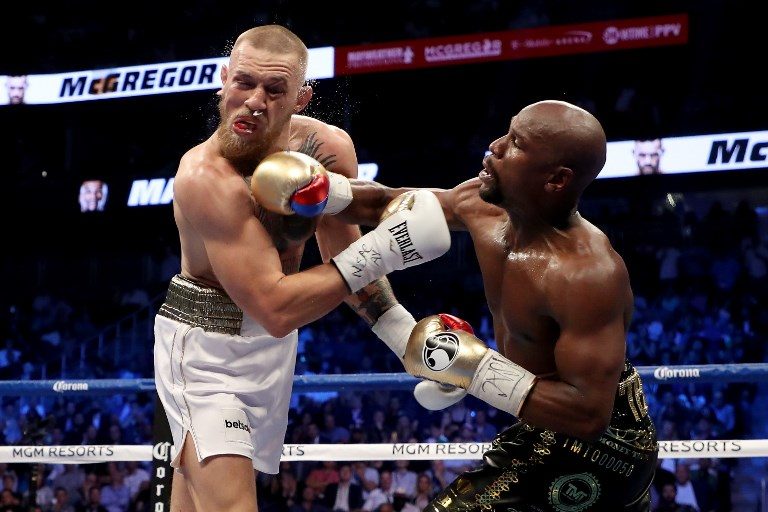 Mayweather batters McGregor, wins by TKO in round 10